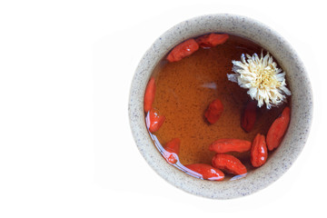 Thé de chrysanthème et de goji