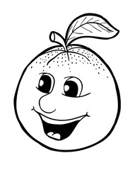 Orange with smile