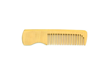 wooden comb on  background