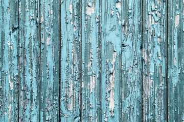 Fototapeta na wymiar Blue painted wooden desks texture.
