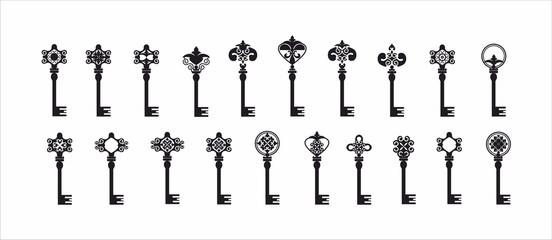 Decorative keys set