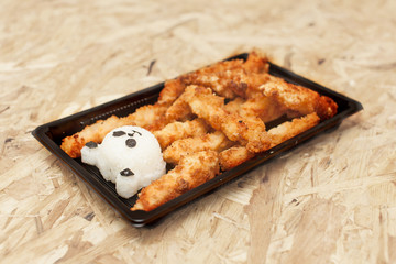 Sushi Box takeaway, Stock image