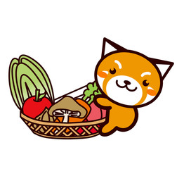 野菜を持った動物シリーズ