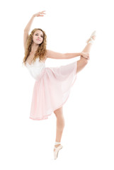 Naklejka premium Young woman dancer