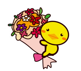 花束と動物シリーズ