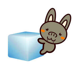 Obraz premium 氷と動物シリーズ