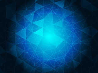 Fototapeta premium Blue crystal background
