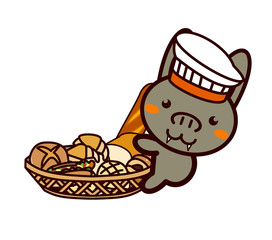 Fototapeta premium パンと動物シリーズ