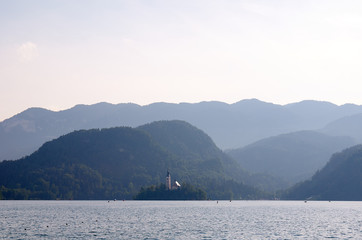View over the lake Bled, Slovenia