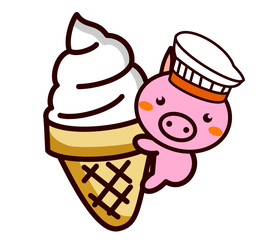 アイスクリームと動物シリーズ