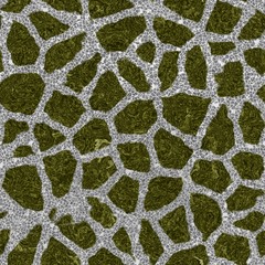 Decorative stones of different shapes - pattern 