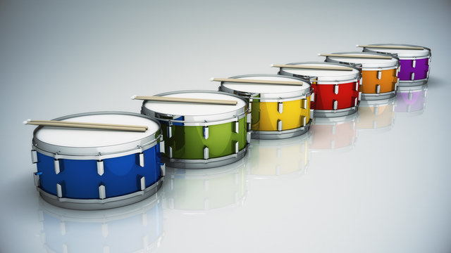 Bass drum isolated 
