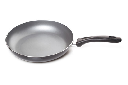 Frying pan isolated on white background 