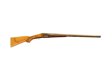 Gordijnen isolated hunting rifle © taviphoto