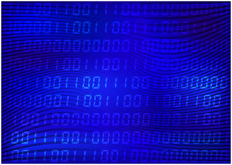 0,1 digits vector wallpaper. blue Binary code background. Digital matrix abstract technology illustration.