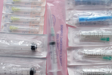 Plastic syringe - packed 