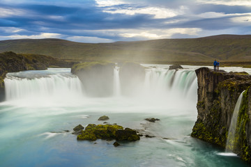 Fototapeta premium Beautiful Godafoss waterfall in Iceland