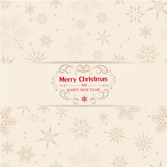 Christmas And New Year Greeting Card