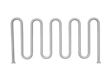 Bicycle parking isolated.