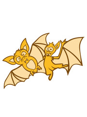 friends Team brothers flying comic cartoon funny bats