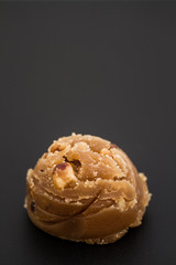 Traditional Turkish Sweet Dessert Halva with Nuts