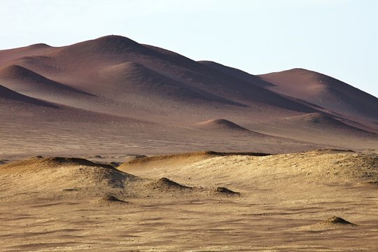 desert landscape Paracas, Peru