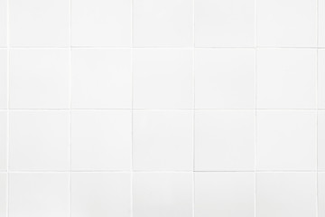 White tiles pattern background