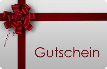 Gift card with festive bow