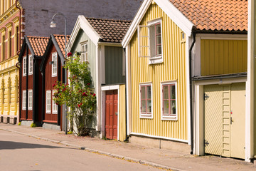 In der Altstadt von Kalmar, Schweden - obrazy, fototapety, plakaty