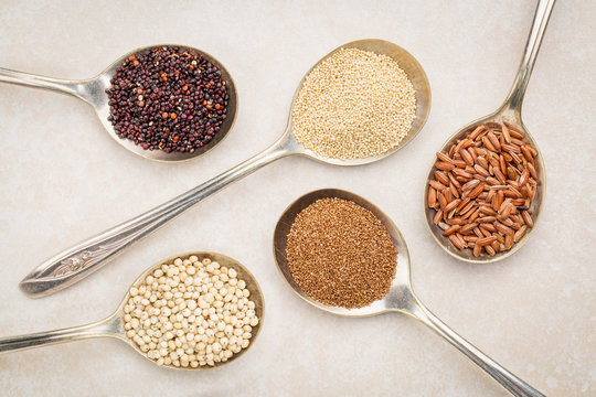 gluten free grains on tablespoons