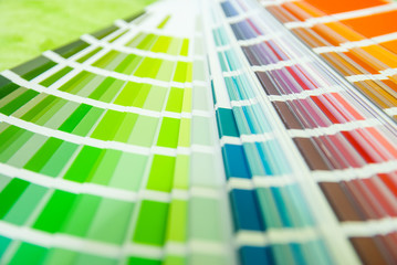Color guide spectrum swatch samples rainbow