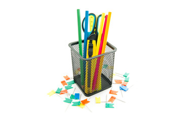 thumbtacks and other office stationery
