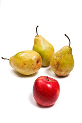 Ripe juicy fruit isolated on white background.