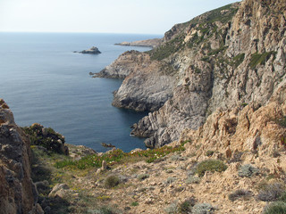 Fototapeta na wymiar Corse, criques sauvages de la côte occidentale de l'île