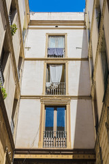 Fototapeta na wymiar Street of old town of Barcelona