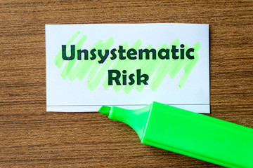 unsystematic risk word hightlighted