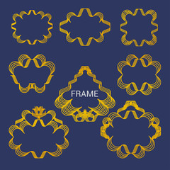 FRAME

Flow wavy lines composed as a frame to define space of wording or to create an classic elegant ornaments 