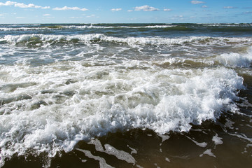 Fototapeta na wymiar Baltic sea wave.