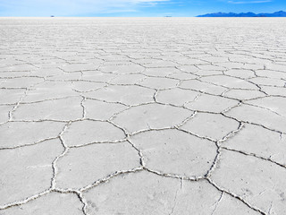 Fototapeta na wymiar Worlds biggest salt plain Salar de Uyuni, Bolivia