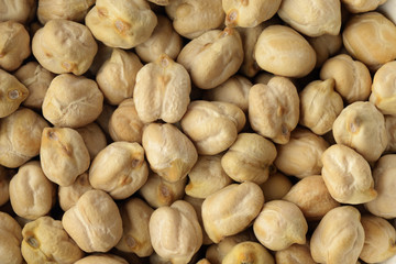 Chickpeas / High resolution image of white chickpeas shot in studio.