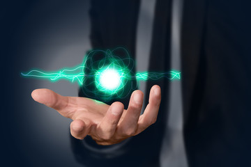 mano, palmo, tecnologia, informatica, tablet © xyz+
