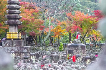 Obraz premium Adashino Nenbutsuji temple, Kyoto Japan