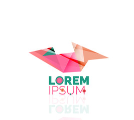 Logo, abstract geometric business icon