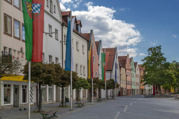 Fototapeta na wymiar street in Weiden in der Oberpfalz, Germany