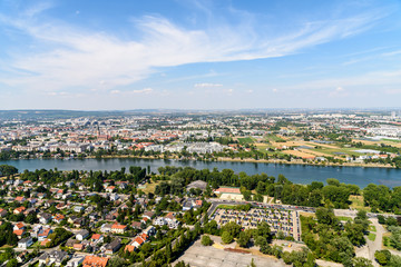 Aerial View Of Vienna City Skyline