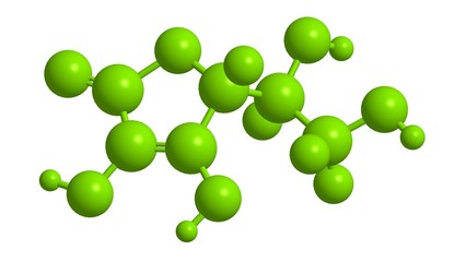 Molecular structure L-ascorbic acid (vitamin C)