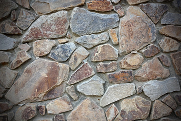 Stone wall with vignette