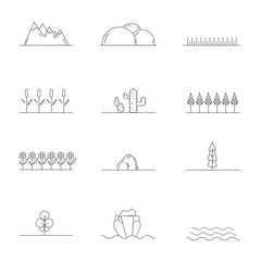 Linear landscape elements