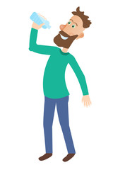 Drink up concept vector