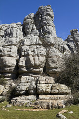Fototapeta na wymiar Spain National Park El Torcal de Antequera